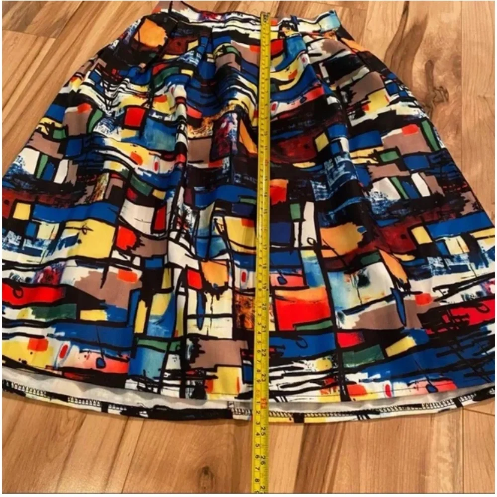 SALE!!! Colorful Abstract Print Skirt—XXS - Picture 3 of 5